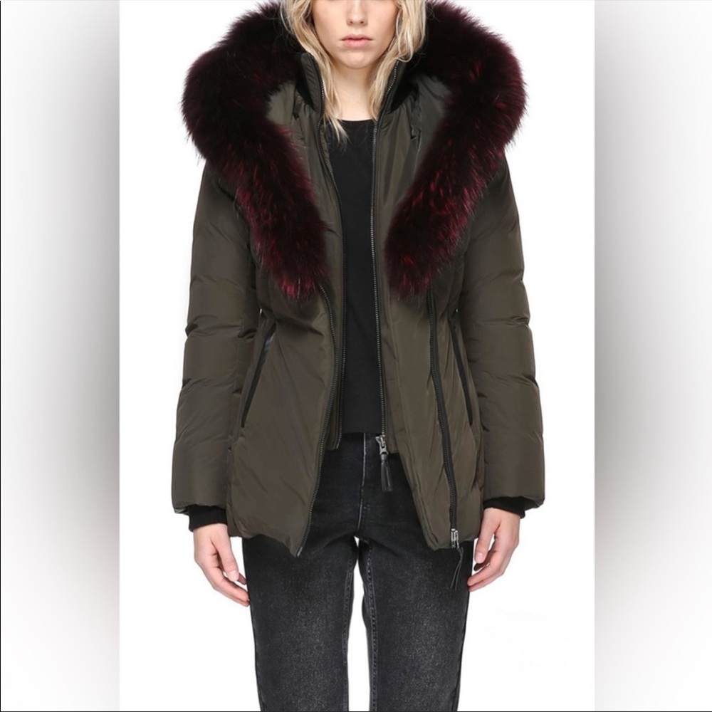 Mackage ADALI down coat with natural fur Signature Mackage Collar